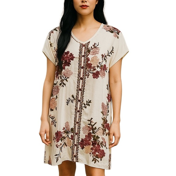 Jonny Was embroidered Dress/Tunic Georgia Blooms Effortless NWT - Picture 1 of 12